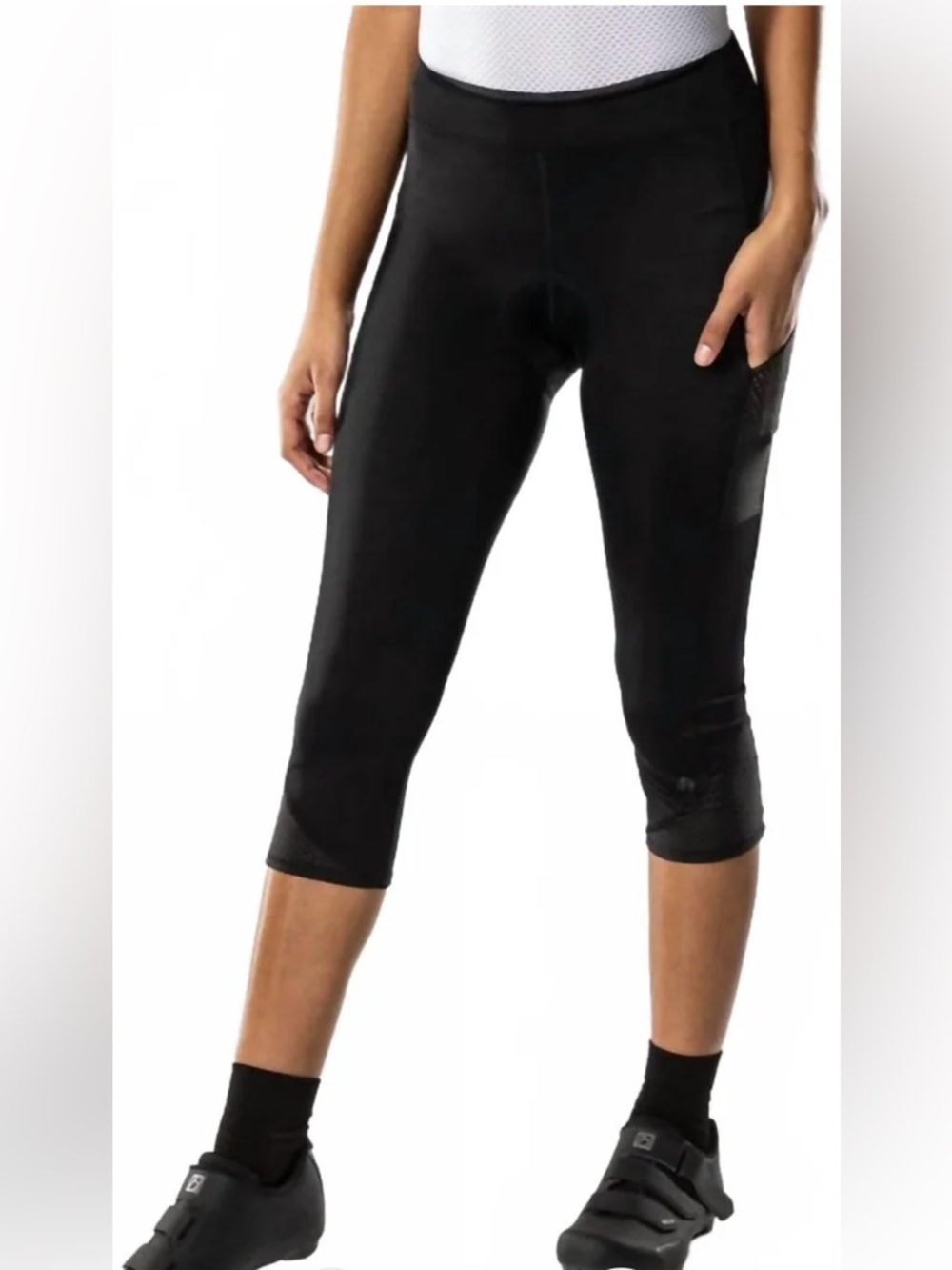 Bontrager Cycling Pants Vella Knickers Womens XL Black Knee Length Padded NWT